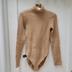 Wolford Bodysuit Women Long Sleeved Small Camel